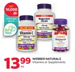 Rexall WEBBER NATURALS Vitamins or Supplements offer