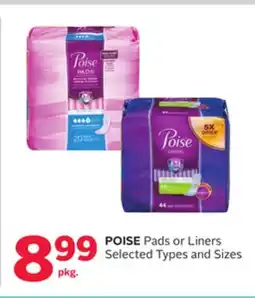 Rexall POISE Pads or Liners offer