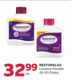 Rexall RESTORALAX Laxative Powder offer
