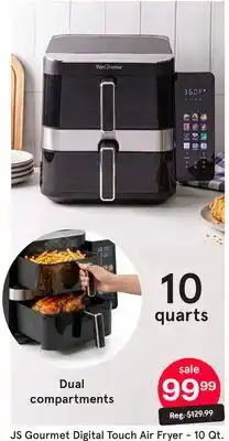 Kitchen Stuff Plus JS Gourmet Digital Touch Air Fryer - 10 Qt offer
