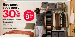 Kitchen Stuff Plus Axis & Linea Closet Organizers offer
