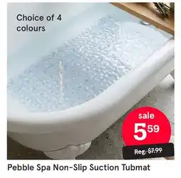 Kitchen Stuff Plus Pebble Spa Non-Slip Suction Tubmat offer