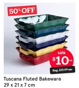 Kitchen Stuff Plus Tuscana Fluted Bakeware offer