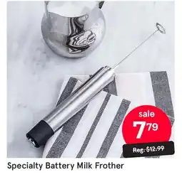 Kitchen Stuff Plus Specialty Battery Milk Frother offer