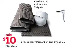 Kitchen Stuff Plus 3 Pc. Luxedry Microfiber Dish Drying Mat offer