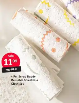 Kitchen Stuff Plus 4 Pc. Scrub Daddy Reusable Streakless Cloth Set offer