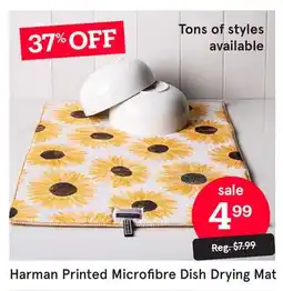 Kitchen Stuff Plus Harman Printed Microfibre Dish Drying Mat offer