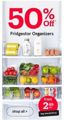 Kitchen Stuff Plus Fridgestor Organizers offer
