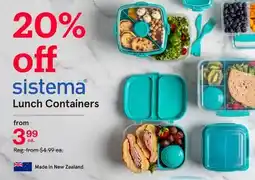 Kitchen Stuff Plus sistema Lunch Containers offer