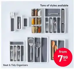 Kitchen Stuff Plus Neat & Tidy Organizers offer