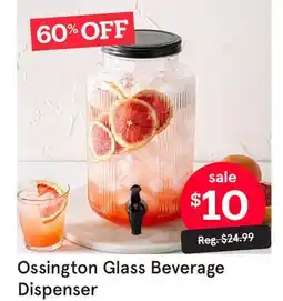 Kitchen Stuff Plus Ossington Glass Beverage Dispenser offer