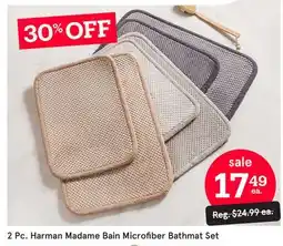 Kitchen Stuff Plus 2 Pc. Harman Madame Bain Microfiber Bathmat Set offer