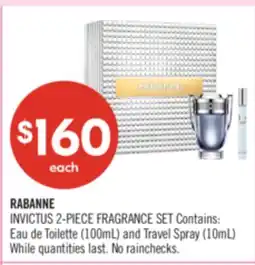 Shoppers Drug Mart RABANNE INVICTUS 2-PIECE FRAGRANCE SET offer