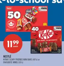 Shoppers Drug Mart NESTLÉ KITKAT SCARY FRIENDS MINI BARS (40's) or FAVOURITE MINIS (50's) offer