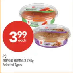 Shoppers Drug Mart PC TOPPED HUMMUS offer