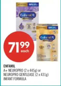 Shoppers Drug Mart ENFAMIL A+ NEUROPRO (2 x 445g) or NEUROPRO GENTLEASE (2 x 431g) INFANT FORMULA offer