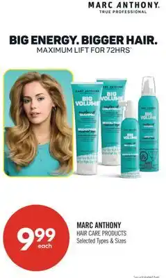 Shoppers Drug Mart MARC ANTHONY HAIR CARE PRODUCTS offer