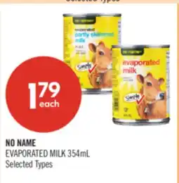 Shoppers Drug Mart NO NAME EVAPORATED MILK offer