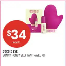 Shoppers Drug Mart COCO & EVE SUNNY HONEY SELF TAN TRAVEL KIT offer