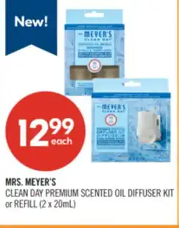 Shoppers Drug Mart MRS. MEYER'S CLEAN DAY PREMIUM SCENTED OIL DIFFUSER KIT or REFILL offer