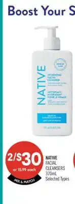 Shoppers Drug Mart NATIVE FACIAL CLEANSERS offer
