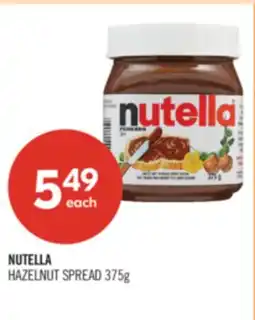 Shoppers Drug Mart NUTELLA HAZELNUT SPREAD offer