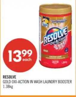 Shoppers Drug Mart RESOLVE GOLD OXI-ACTION IN WASH LAUNDRY BOOSTER offer