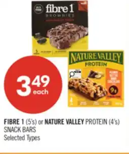 Shoppers Drug Mart FIBRE 1 (5's) or NATURE VALLEY PROTEIN (4's) SNACK BARS offer