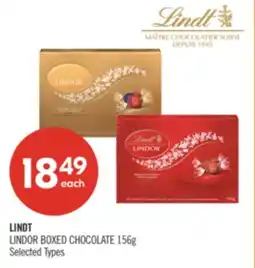 Shoppers Drug Mart LINDT LINDOR BOXED CHOCOLATE offer