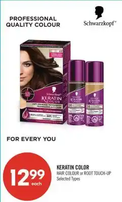 Shoppers Drug Mart KERATIN COLOR HAIR COLOUR or ROOT TOUCH-UP offer