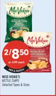 Shoppers Drug Mart MISS VICKIE'S KETTLE CHIPS offer