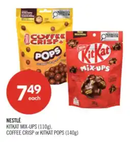 Shoppers Drug Mart NESTLÉ KITKAT MIX-UPS (110g), COFFEE CRISP or KITKAT POPS (140g) offer