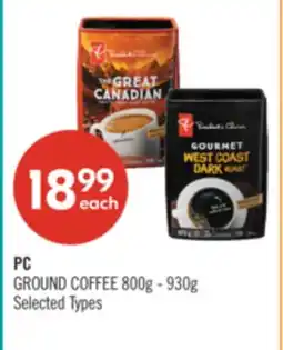 Shoppers Drug Mart PC GROUND COFFEE 800g - 930g offer