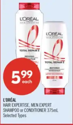 Shoppers Drug Mart L'ORÉAL HAIR EXPERTISE, MEN EXPERT SHAMPOO or CONDITIONER offer