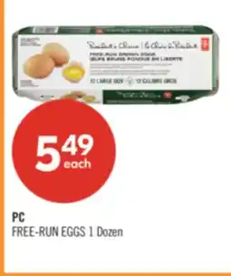 Shoppers Drug Mart PC FREE-RUN EGGS offer