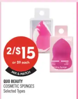 Shoppers Drug Mart QUO BEAUTY COSMETIC SPONGES offer