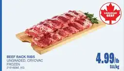 Wholesale Club BEEF BACK RIBS offer