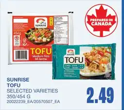 Wholesale Club SUNRISE TOFU, 350/454 G offer
