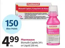 Pharmasave Pharmasave Bismuth Caplets 24's or Liquid offer