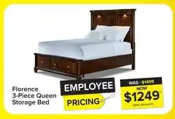 Leon's Florence 3 - Piece Queen Storage Bed - Brown offer