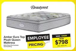 Leon's Amber Euro Top Plush Queen Mattress offer