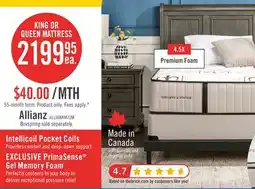 The Brick Stearns & Foster Allianz Luxury Tight Top Firm King Mattress offer