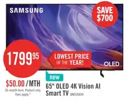 The Brick 65 OLED 4K Vision AI Smart TV offer