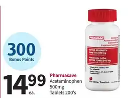 Pharmasave Pharmasave Acetaminophen 500mg Tablets offer