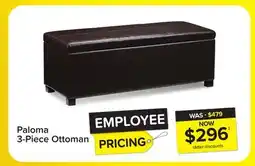 Leon's Paloma 3-Piece Ottoman - Chocolate offer