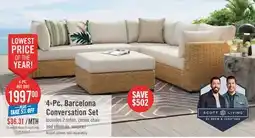 The Brick Scott Living Barcelona 4-Piece Patio Set offer