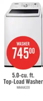 The Brick Samsung 5.1 Cu. Ft. Top-Load Washer - White - WA44A3205AW/A4 offer