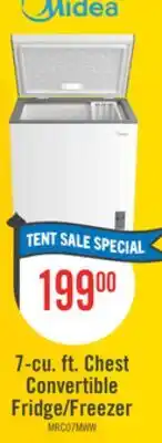 The Brick Midea 7 Cu. Ft. Convertible Chest Refrigerator-Freezer - MRC07M4CWW offer