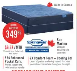 The Brick Springwall San Marino Tight Top Firm Queen Mattress offer