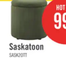 The Brick Saskatoon 17 Round Corduroy Storage Ottoman - Green offer